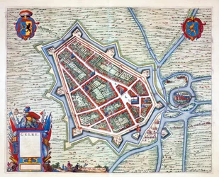 Gelre, 1649 (handgekleurde gravure)